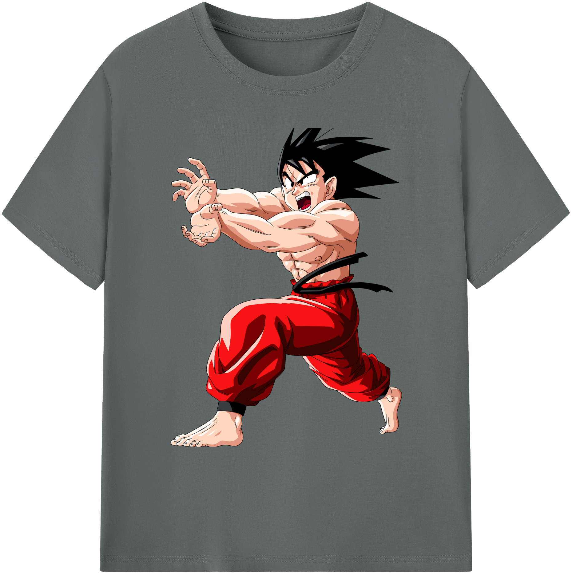 （画像用） ドラゴンボール 孫悟空（そん ごくう）Son Goku カカロット DRAGON BALL Kakarotto 綿100％ メンズ半袖Tシャツ｜肌触りやわらか＆通気性